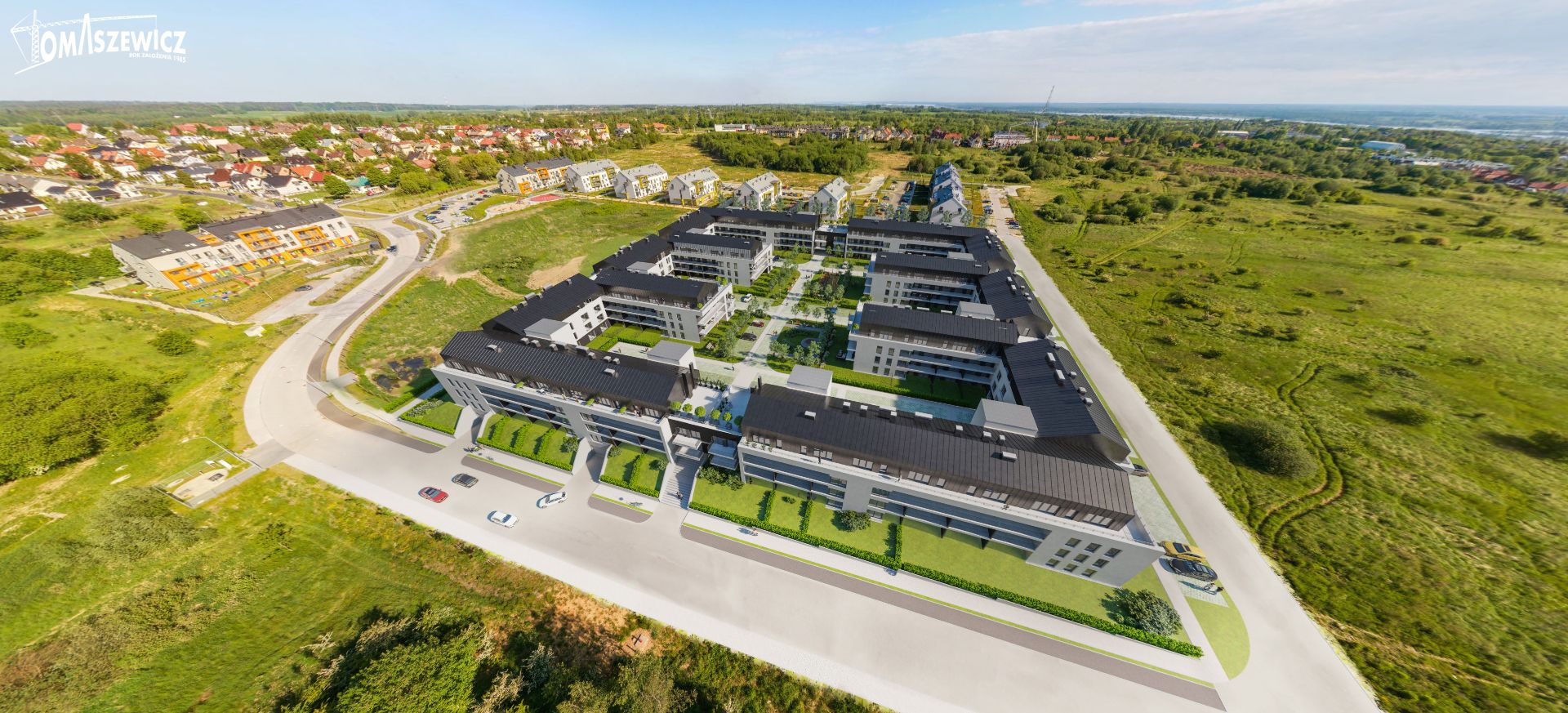 Wizualizacja spacer 360 Tomaszewicz Osiedle Jaśminowe Wzgórze